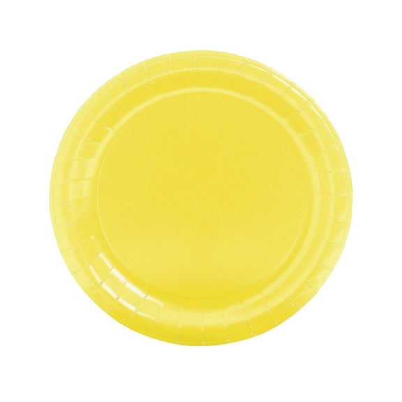 Mimosa Yellow 8 7/8" Paper Plates 24 - Party Supplies - 24 Pieces