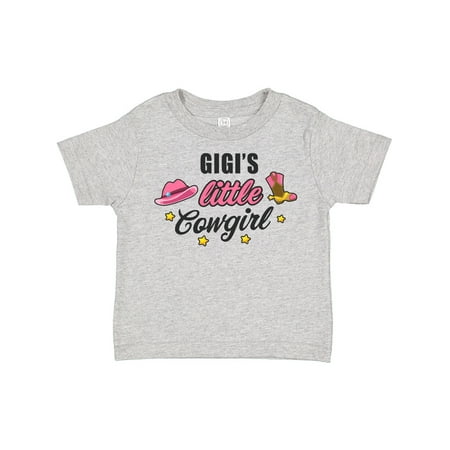 

Inktastic Gigis Little Cowgirl with Cowgirl Hat and Boots Gift Toddler Toddler Girl T-Shirt