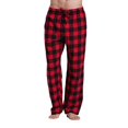 thumbnail image 1 of Pantalones de pijama a cuadros informales para hombre, pantalones holgados de cintura alta para dormir, ropa de casa navideña, 1 of 6