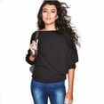 thumbnail image 4 of Suéter de punto holgado con mangas de murciélago para mujer, estilo cálido y acogedor, versátil, de moda de invierno, 4 of 6