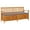 Brown, variant on vidaXL Storage Bench Natural wood Solid acacia wood with a polyester cushion