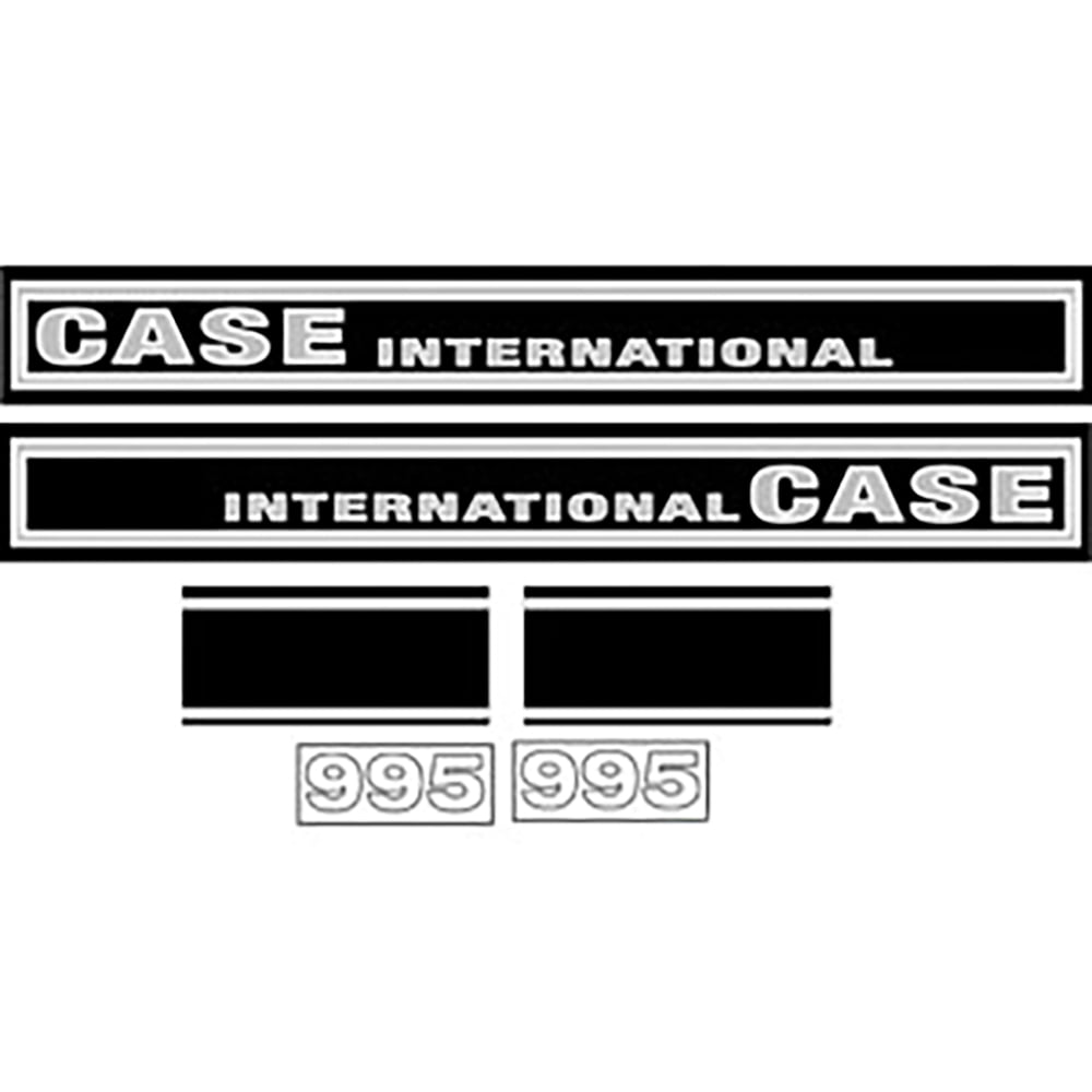 HC995 Case International Tractor Hood Decal Set 995
