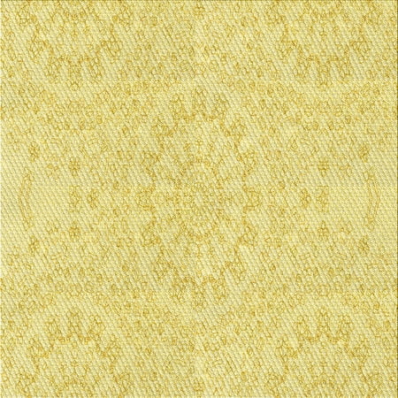 

Ahgly Company Indoor Square Patterned Golden Brown Yellow Area Rugs 7 Square