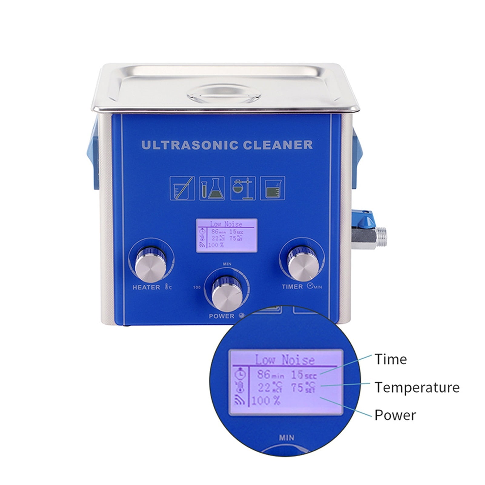 180W Lab Ultrasonic Cleaner 6L PCB Hardware Ultrasound Bath Screw Nail Oil Rust Remove Spark Ultrason Clean Washer Device ,Strong Cleaning