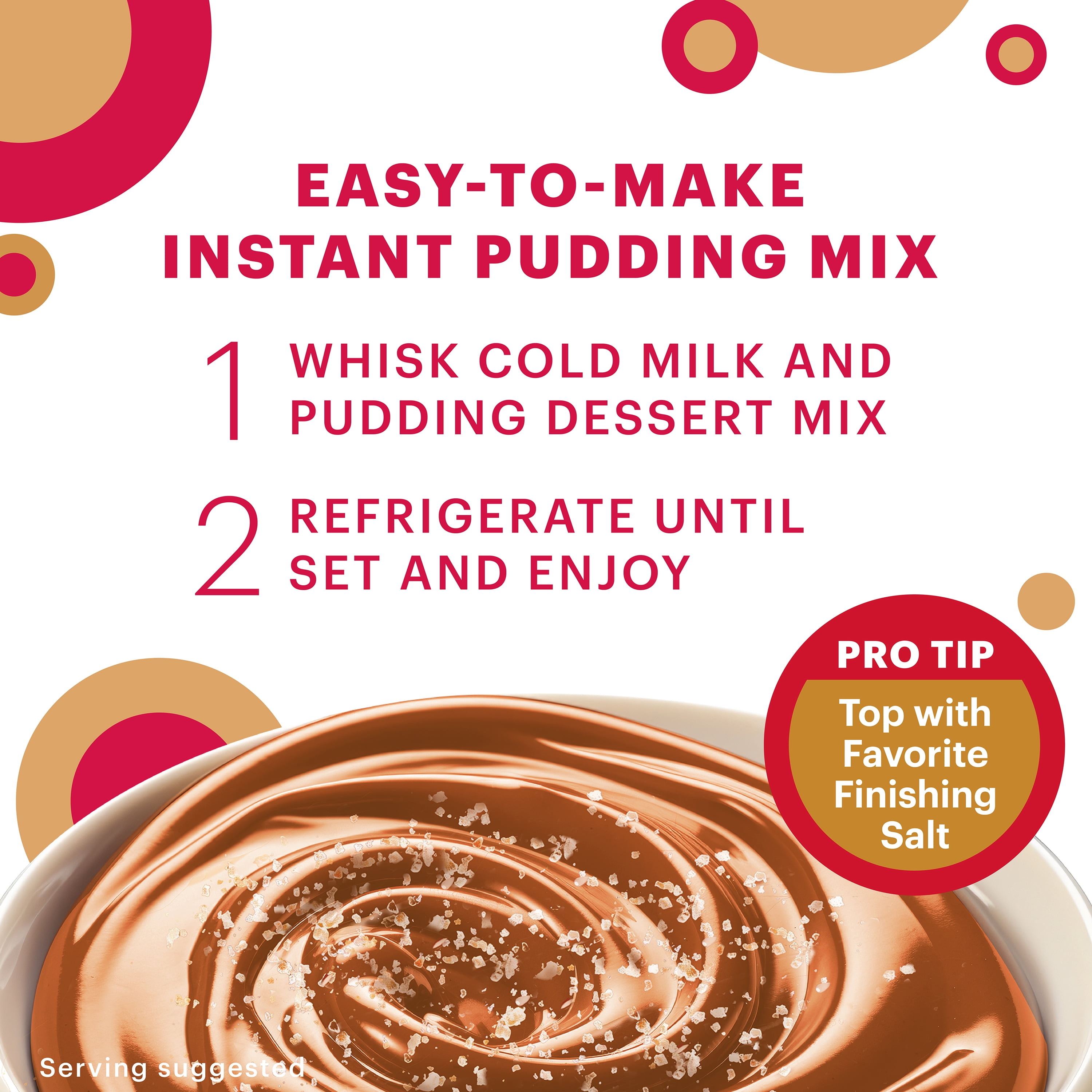 (6 pack) Sprinkles Salted Caramel Cupcake Sugar-Free Instant Pudding Mix, 4 Servings, 1.71 oz Box