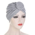 thumbnail image 2 of Travelwant Women Turban African Pattern Knot Headwrap Beanie Pre-Tied Bonnet Chemo Cap Hair Loss Hat, 2 of 7