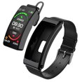 thumbnail image 1 of Smart Bracelet with Built-in Earphones - Touchscreen, Waterproof, Wireless Connectivity, Music Playback, Step Tracker, 1 of 11