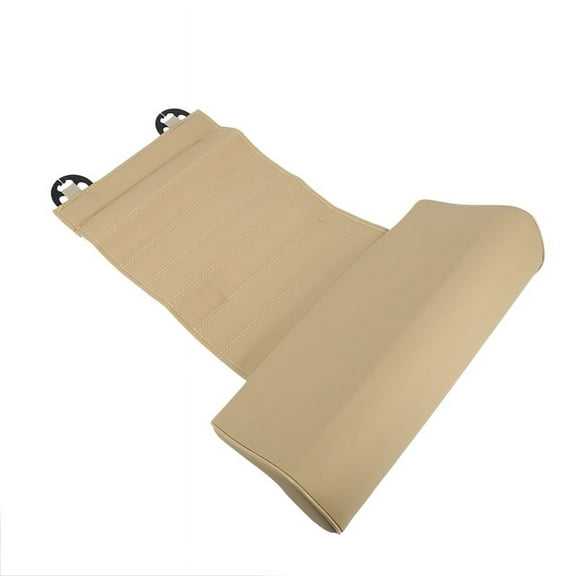 Universal Car Seat Leather Leg Pad Support Extension Mat Support Leg Leather Cushion Knee Pad Memory Beige