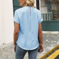 thumbnail image 5 of Otvok Womens Tops Plus-Size Solid Short Sleeve Round-Neck Casual Blouse T-Shirts, 5 of 6