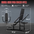 thumbnail image 5 of Seated Dip Machine, 400LBS Strength Training Upper Body Machine with Tricep Dip Press & Cable Bar for Home Gym, 5 of 10