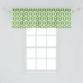 thumbnail image 2 of Ambesonne Green Window Valance, Polka Dots Jungle Tones Print, 42" x 18", Cream and Green, 2 of 3