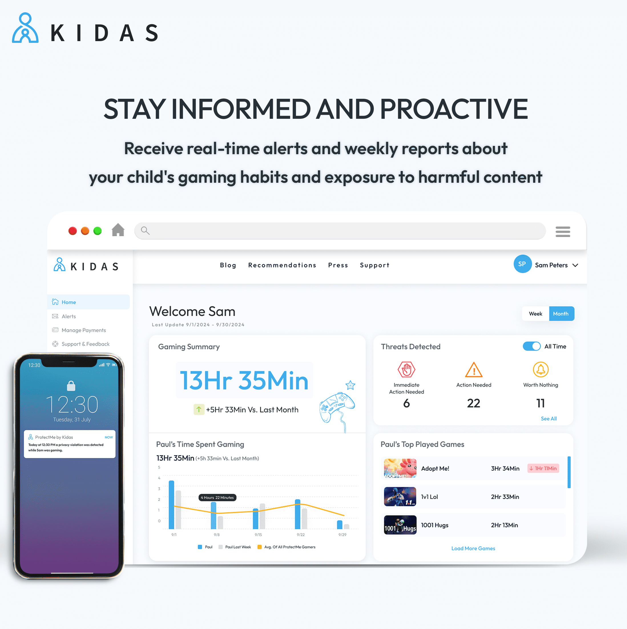 ProtectMe by Kidas - 6 Month Subscription (Digital Code)