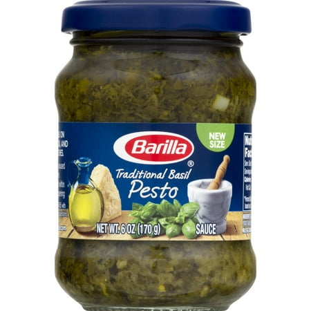 (2 Pack) Barilla Pasta Traditional Basil Pesto Sauce, 6.0 OZ (2 pack)