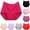 Hot Pink, variant on Womens Cotton Underwear Solid Plus Size High Waist Leak Proof Crotch Shorts Panties,4XL,Gray