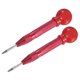 thumbnail image 1 of Uxcell 2-Pack Punzón Automático, 5.2" Punzón de Clavo de Resorte HSS con Tapa de Almohadilla para la Palma para Placa de Acero/Tablero de Madera/Vidrio [Rojo], 1 of 1