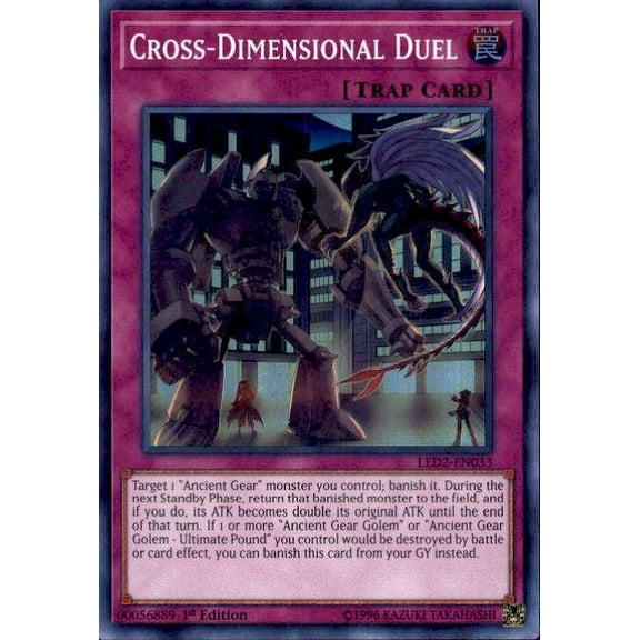 YuGiOh Legendary Duelists: Ancient Millennium Super Rare Cross-Dimensional Duel LED2-EN033