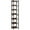 Rustic Brown & Black, variant on Canddidliike 7-Tier Corner Shelf, 78.7" Narrow Bookshelf Corner Bookcase, Bookshelf for Indoor as Home, White