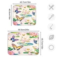thumbnail image 3 of Dish Drying Mat for Kitchen Counter | Reversible, Super Absorbent & Hanging | 16x18 / 18x24 Inch (S/M)，Butterflies, 3 of 8