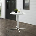 thumbnail image 2 of Crosley Furniture Griffith Table Bistro Rétro en Métal pour l'Extérieur en Satin Blanc, 2 of 7