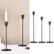 thumbnail image 3 of 3 porta de metal, candelabros para cónicas, candelabros, centro de , pieza de decoración elegante para boda en hogar, 3 of 9