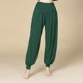 thumbnail image 4 of Alta calidad verano cintura alta suelta transpirable cómodo Color sólido moda danza Yoga pantalones de Yoga para interiores pantalones de baile, 4 of 5