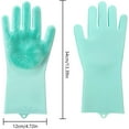 thumbnail image 2 of Guantes mágicos de silicona para lavar platos, guantes de limpieza de silicona reutilizables mejorados para lavar platos, cocina y baño BANYUO  Electrónica, 2 of 6