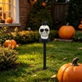 thumbnail image 7 of Kdkad Halloween Skull Solar Lights, Resin Waterproof Garden Lights, Spooky Skull Flickering Flame LED Pathway Lights for Halloween Outdoor Decorations Patio Yard Lawn Porch Supplies, 7 of 7