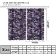 thumbnail image 2 of Camo Purple Blackout Curtains，for Girls Boy Home Decor, Abstract Dreamy Hunter Army Camouflage Pattern Drapes Window 2 Panel Rod Pocket Curtain for Bedroom Living Room Nursery Decor 42" W X 63" L, 2 of 7