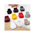 thumbnail image 6 of INSPIRE CHIC Women's Elastic Faux Fur Knit Gloves Winter Warm Soft Half Finger Thumb Hole Furry Wrist Sleeves for Windproof Plush Dress Red, 6 of 6