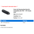thumbnail image 2 of Front Left Steering Rack Boot Kit - Compatible with 1987 - 1991 Honda Civic 1988 1989 1990, 2 of 2