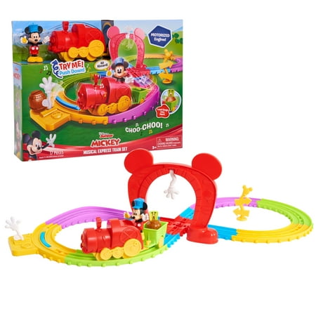 Disney’s Mickey Mouse Mickey’s Musical Express Train Set, Vehicles, Ages 3 Up, by Just Play