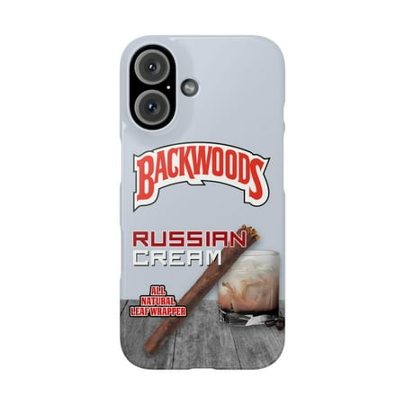 iPhone Slim Case Backwoods Russian Cream White Black Woods Vanilla Flavor - iPhone 16