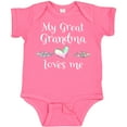 thumbnail image 3 of Inktastic My Great Grandma Loves Me Heart Great Grandchild Boys or Girls Baby Bodysuit, 3 of 5