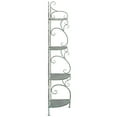 thumbnail image 4 of SAFAVIEH Turuca Outdoor Patio 4 Tier Corner Shelf Unit, Antique Green, 4 of 11