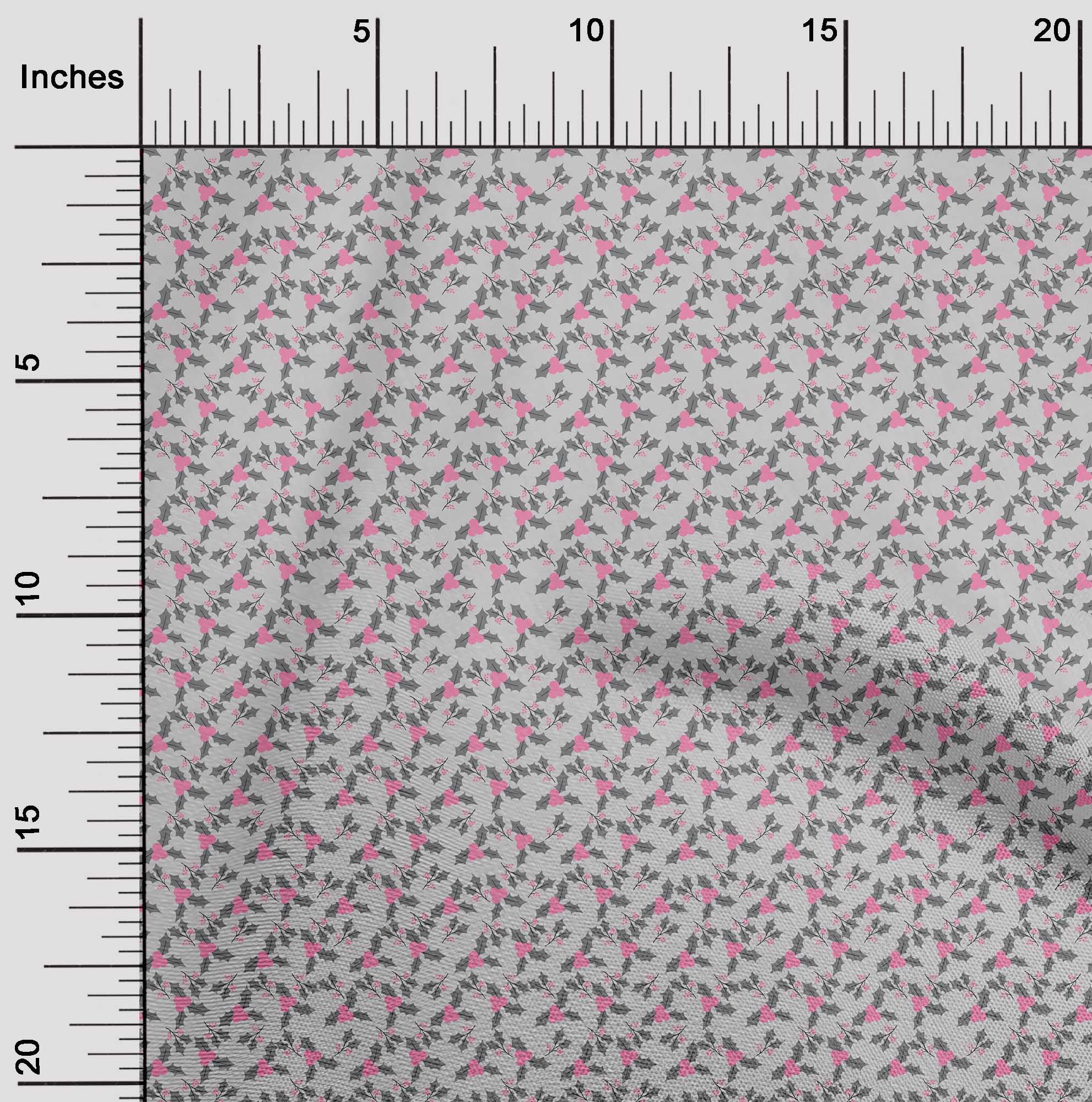 oneOone Velvet Light Gray Fabric Christmas Quilting Supplies Print Sewing Fabric By The Yard 58 Inch Wide