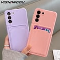 thumbnail image 2 of Funda tipo cartera con tarjetero para Samsung Galaxy A72, A52, A32, A53, A54, 5G, S21, S20, FE Plus, Note 20, Ultra, A51, S23, S22, Ultra Tan Jianjun unisex, 2 of 2