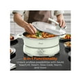thumbnail image 2 of Rosewill 12.7 QT Electric Hot Pot with Multiple Functions, Split Design with 11.8 inch Wider Cooking Pot and SUS Steam Basket, 1600W High Power, Includes Utensils - Light Green, 2 of 9