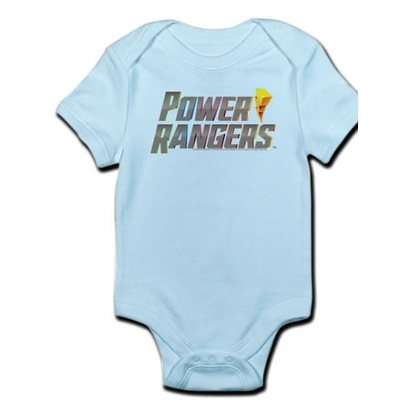 

CafePress - Power Rangers Stacked Logo - Baby Light Bodysuit