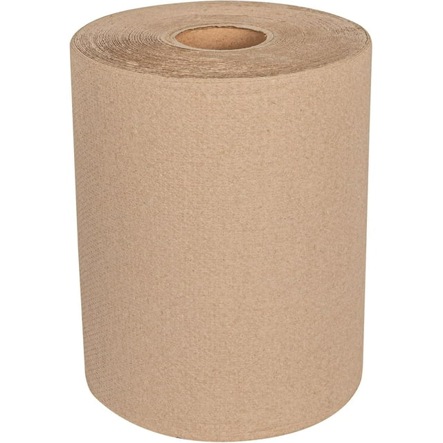 EcoNesxp Paper Towel Roll Layer Universal Dispenser Hard Roll Highly Absorbent Daily Use Suitable for Commercial Restrooms Kraft Paper 8 Inch Wide Hand Towel Roll Long Paper Towel x