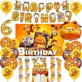 thumbnail image 3 of Decoración de fiesta de cumpleaños con dibujos de Garfield, lindos y divertidos globos de gato, pancarta, fondo, vajilla, vasos, suministros para fiestas, juguetes para niños, regalo, 3 of 5