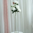 thumbnail image 2 of Efavormart Pack of 2 | 33" Silk Long Stem Roses, Faux Flowers Rose Bouquet - WHITE, 2 of 11