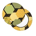 thumbnail image 2 of Naloa Bee honey Round Bar Stool Cushion Cover 12-14 inch, Fits Kitchen, Office, Restaurant Chairs - 13 inch, 2 of 7