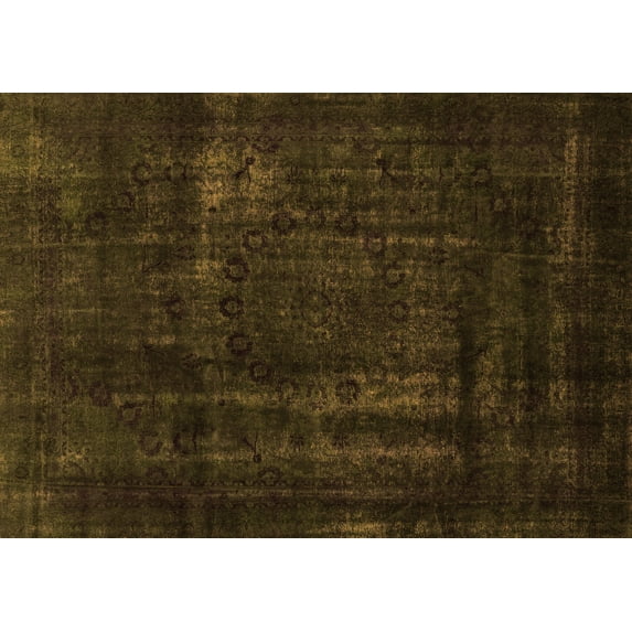 Ahgly Company Indoor Rectangle Persian Orange Bohemian Area Rugs, 5' x 7'