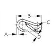 thumbnail image 2 of Sea-Dog 151600-1 Stainless Snap Hook - 4", 2 of 2