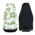 thumbnail image 6 of FUIALDOLG Sage Green Hibiscus Tropical Floral Print Front Seat Cover for Women, Set of 2 Vehicle Seat Covers Nonslip Interior Decor Accessory Car Seat Cover, 6 of 9