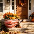 thumbnail image 3 of MYUNNIL Halloween Pumpkin Shaped Planter, Vintage Rustic Pumpkin Resin Flower Pot with Faded Texture Desigh, Durable Practical Decorative Container for Indoor Garden Yard Decor, 3 of 6