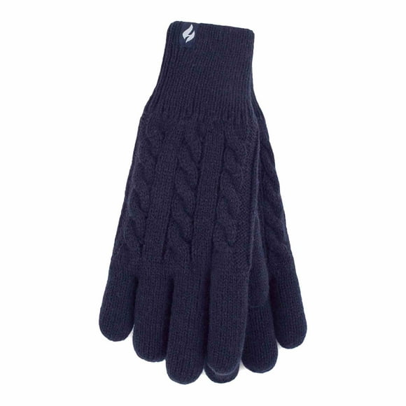 Heat Holders - Gants Thermiques pour Femmes en Tricot Torsadé Doublé en Molleton 2,3 TOG