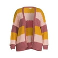 thumbnail image 5 of Debut Women's Plus Size Honeycomb Stripe Cardigan, 5 of 5