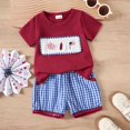 thumbnail image 2 of UYYX Toddler Boy Outfits 2T Boy Clothes Boy Girls Toddler Summer Outfit T-Shirt Toddler Boy Summer Clothes Short Set, 2 of 9