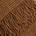 thumbnail image 2 of Bouclair Rust Marilou Throw 50x60 in (127x152 cm), 2 of 6